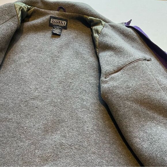 Lands' End Women's Winter Coat Purple Full Zip Size Large(14-16) - Picture 9 of 9